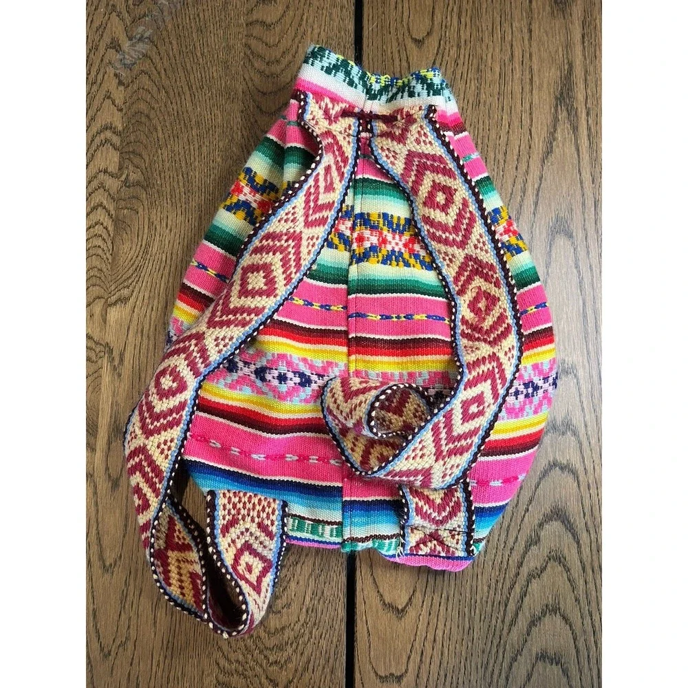 Bluma Project Backpack Women's Peru Drawstring‎ Bag Spring Statement